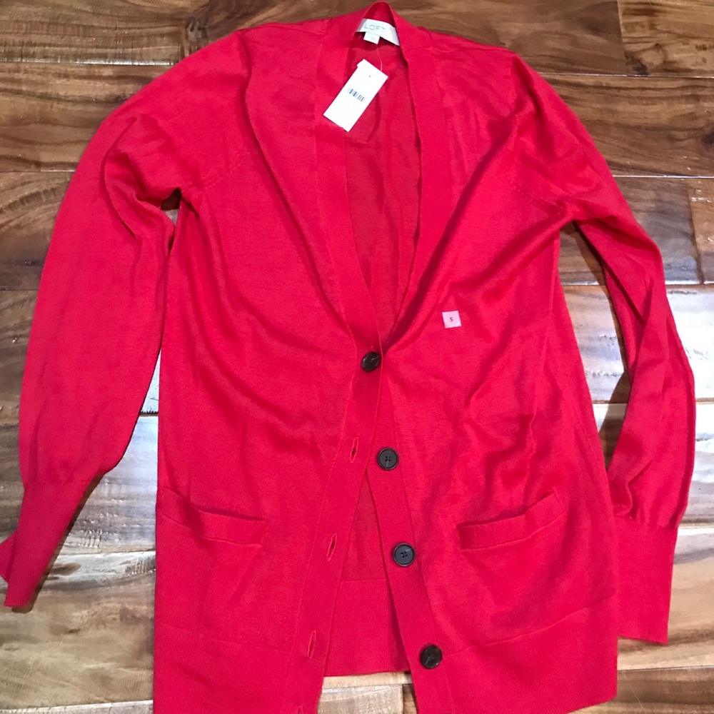 Hot Pink Cardigan Loft
